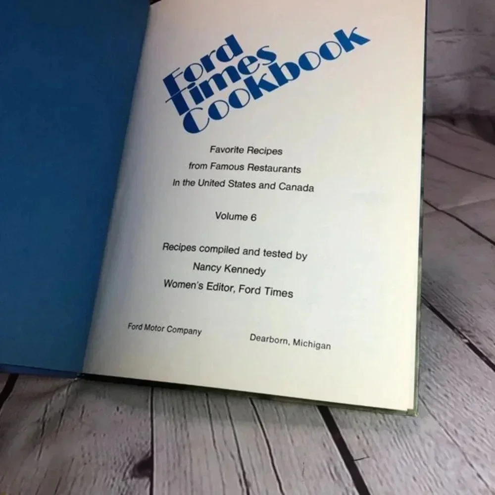 Vintage 1974 Ford Times volume 6 cookbook